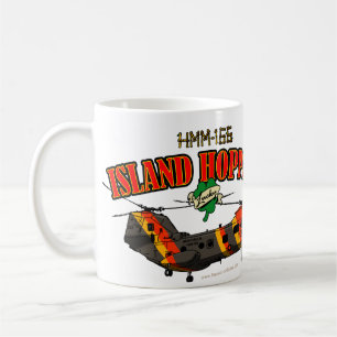 Taza De Café Diseño simple de las tolvas de la isla