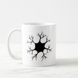 Taza De Café Diseño simple de neuronas negras