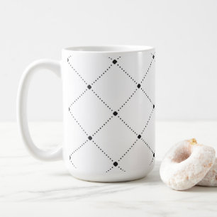 Taza De Café Diseño simple y simple puntos negros elegante café