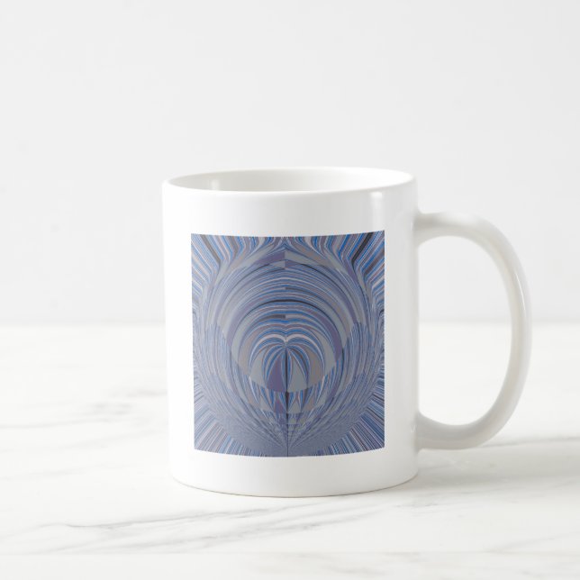 Taza De Café Diseño sin problemas de corazón grande (Derecha)