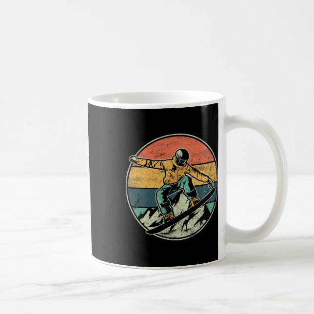 Taza De Café Diseño Snowboarder Extreme Sport Snowboarder (Derecha)