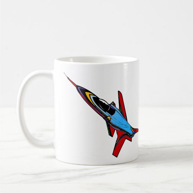 Taza De Café Diseño Supersónico para pilotos de aviones de reac (Izquierda)