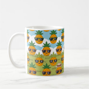 Taza De Café Diseño temático único de piña