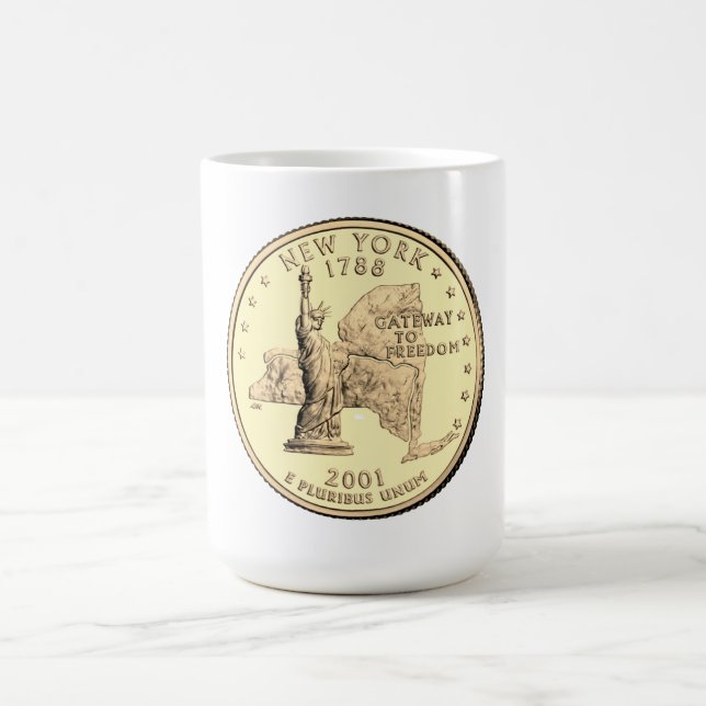 Taza De Café Diseño teñido del barrio de Nueva York (Centro)