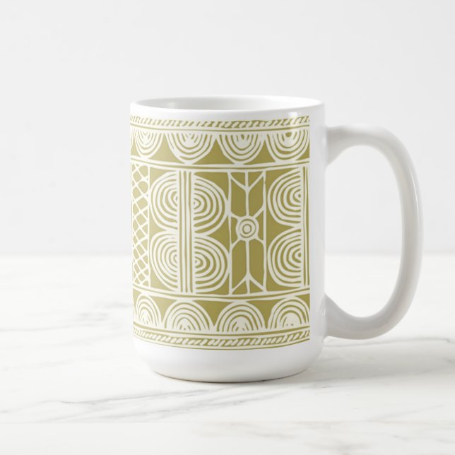 Taza De Café Diseño textil africano - Mug (Derecha)