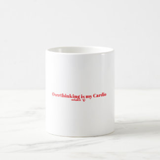 Taza De Café Diseño tipográfico de cita divertida sobre pensar