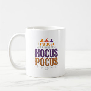 Taza De Café Diseño tipográfico vintage de Halloween Hocus Pocu