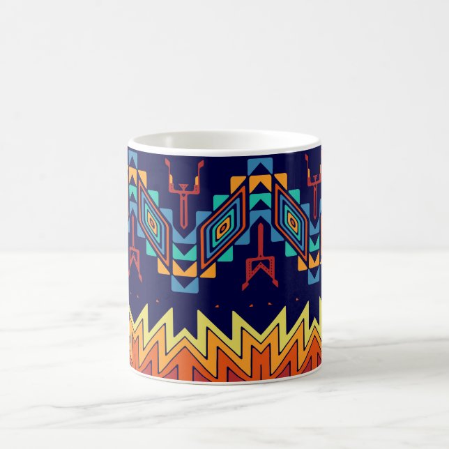 Taza De Café Diseño tribal abstracto (Centro)