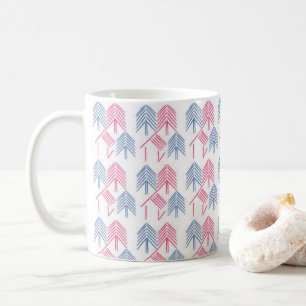 Taza De Café Diseño tribal de repetición sin foco