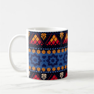 Taza De Café Diseño tribal: Modelo multifuncional sin foco.