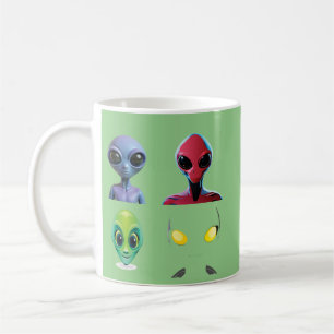 Taza De Café Diseño único de cara para extranjeros en 3D