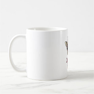 Taza De Café Diseño vectorial de chicle de jirafa con grabado v