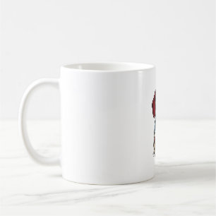 Taza De Café Diseño vectorial de grabado vintage de Dachshund p