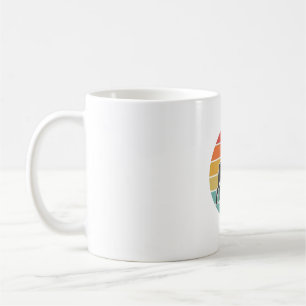 Taza De Café Diseño vectorial de silueta de perro vintage al at