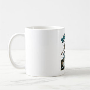 Taza De Café Diseño vectorial vintage de pesca de lubina para p