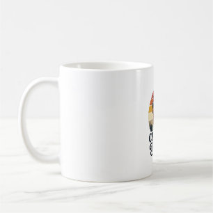 Taza De Café Diseño vectorial vintage de puesta de sol del gall