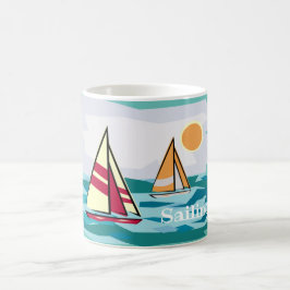 Taza De Café Diseño velero