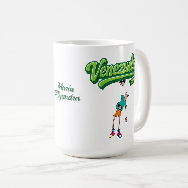 Taza De Café Diseño Venezuela 1987 – Estilo retro ochentero  (Anverso derecho)