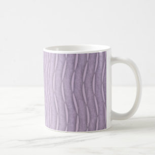 Taza De Café Diseño vertical moderno a rayas de lavanda