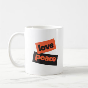 Taza De Café Diseño vibrante, audaz, simple, urbano de Love Pea