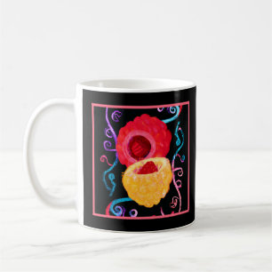 Taza De Café Diseño vibrante de neón tropical