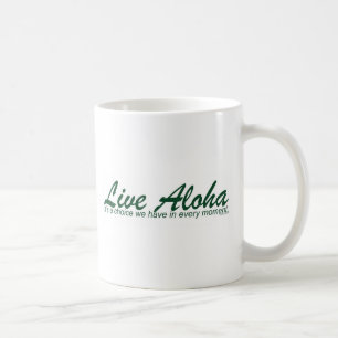 Taza De Café Diseño vivo del paisaje de la hawaiana