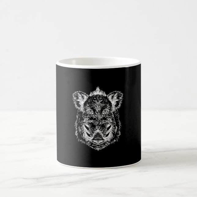 Taza De Café Diseño vivo gráfico impresionante del jabalí (Centro)