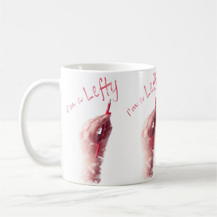 Taza De Café Diseño zurdo, soy un mensaje de izquierda