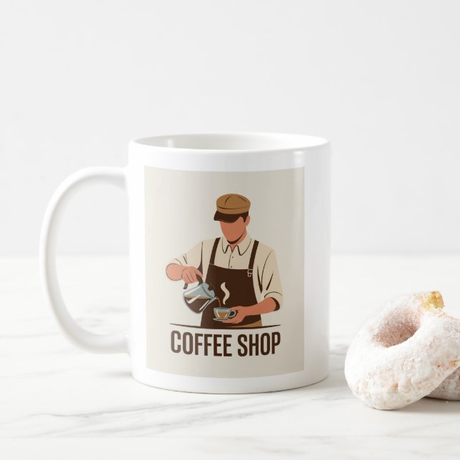 Taza de café ☕ – Diseños acogedores y para amantes (Con donut)