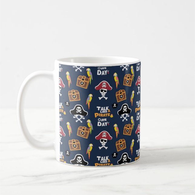 Taza De Café Diseños con temática pirata para aventureros amant (Izquierda)