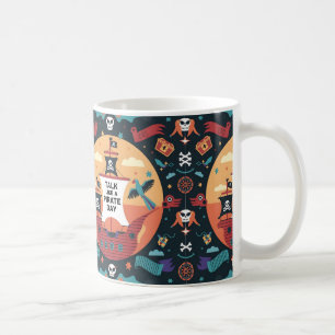 Taza De Café Diseños con temática pirata para aventureros amant