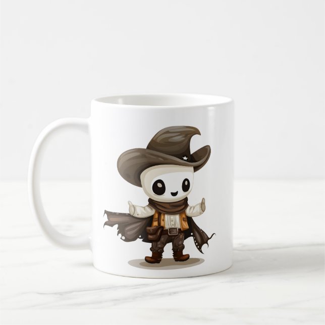 Taza De Café Diseños de ciclismo fantasma occidentales (Izquierda)