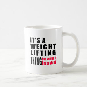 Taza De Café Diseños de la cosa del levantamiento de pesas