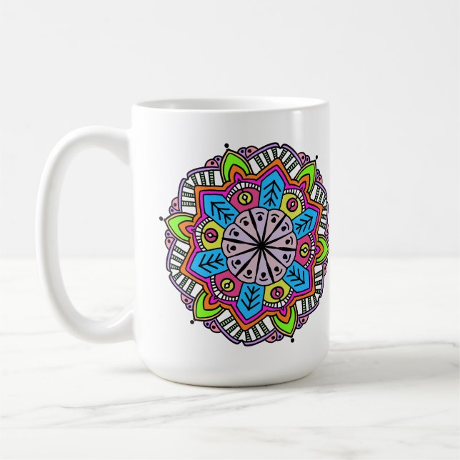 Taza De Café Diseños de Mandela (Izquierda)