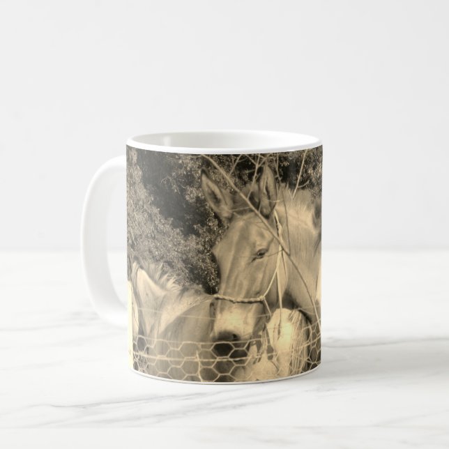 Taza De Café Diseños de mulas (Anverso izquierdo)