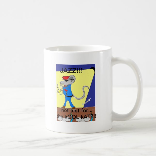Taza De Café diseños del amante del jazz (Derecha)