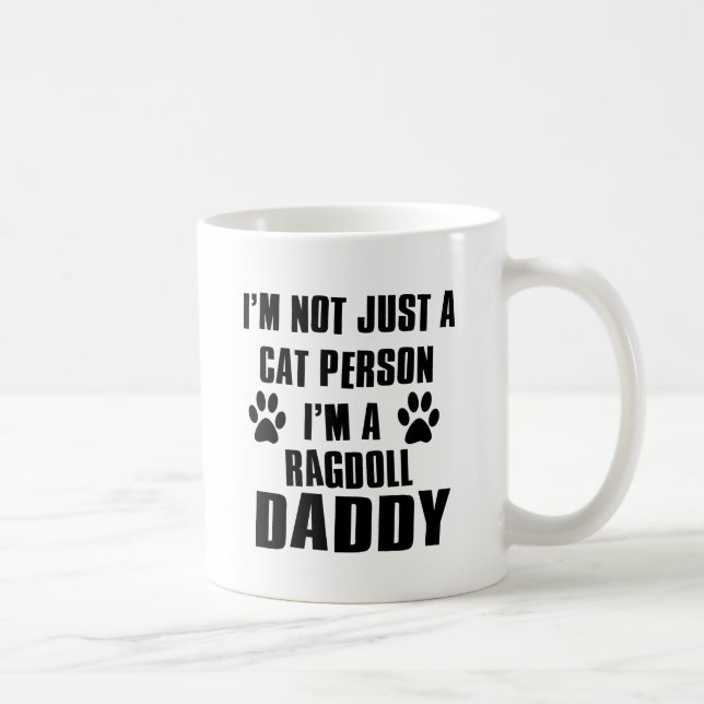 Taza De Café Diseños del gato de Ragdoll (Derecha)