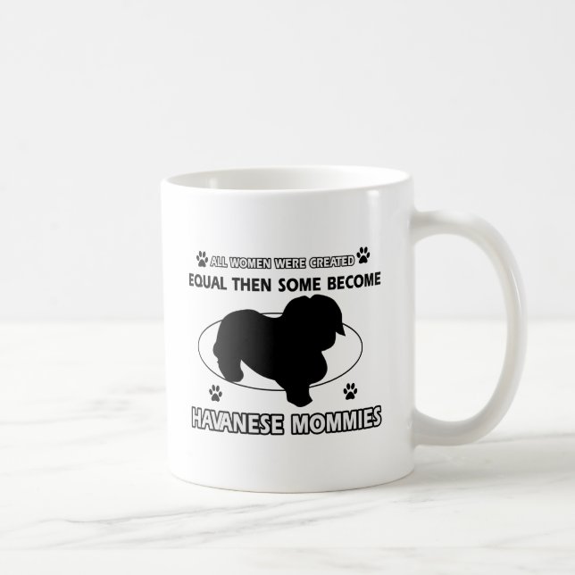 Taza De Café Diseños del perro de Havanese (Derecha)