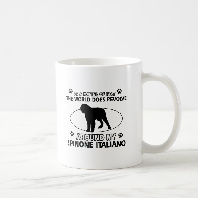 Taza De Café Diseños divertidos del italiano del spinone (Derecha)