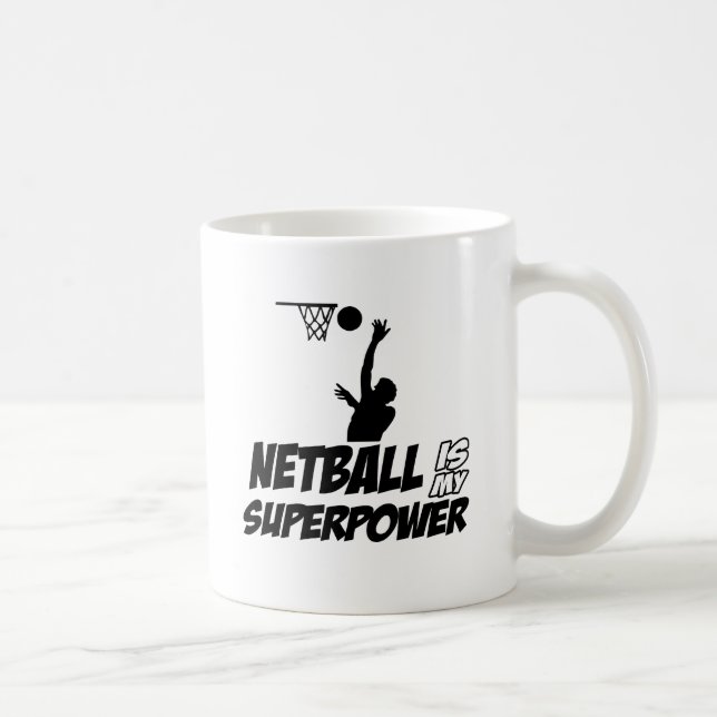 Taza De Café Diseños frescos del Netball (Derecha)