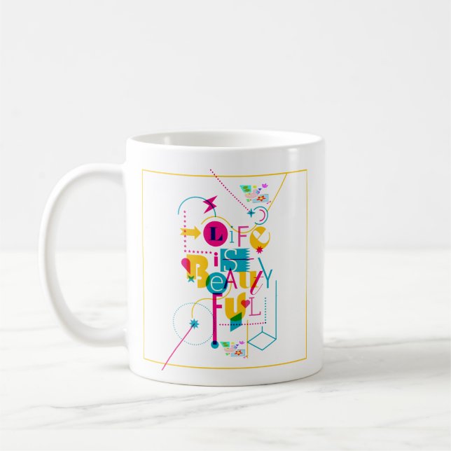 Taza De Café Diseños maximalistas para personalidades vibrantes (Izquierda)