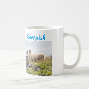 Taza De Café Diseños peculiares - ovejas en un campo