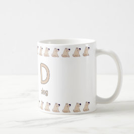 Taza De Café DisforDog–FunAlphabetCupDesign