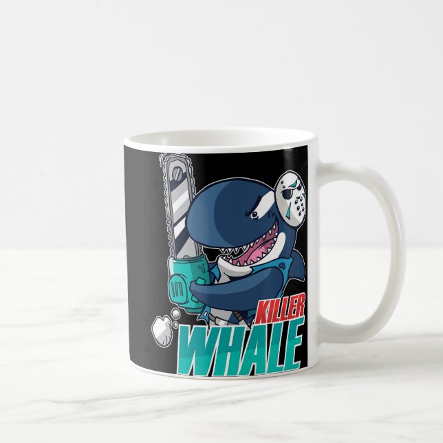 Taza De Café Disfraz de ballena asesina de Chainsaw Divertido O (Derecha)