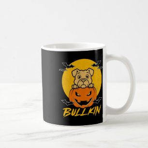 Taza De Café Disfraz de calabaza de Halloween Bulldog divertido
