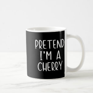 Taza De Café Disfraz De Cereza De Mentira Halloween Divertido S