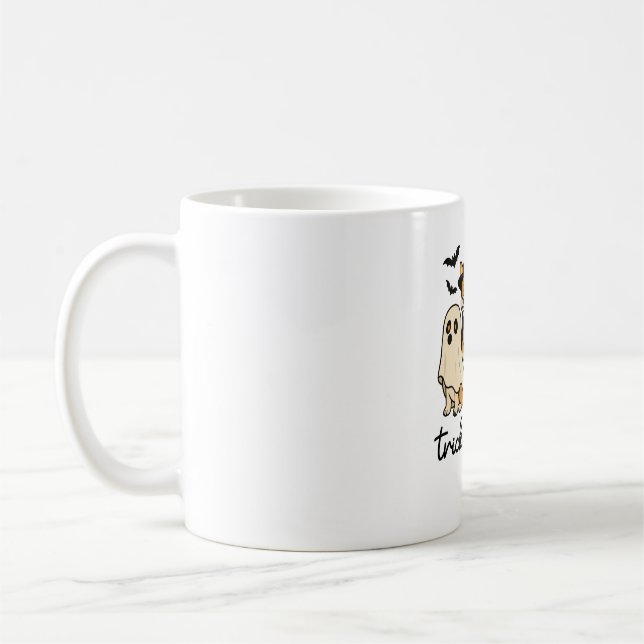 Taza De Café disfraz de corgi para Halloween (Izquierda)