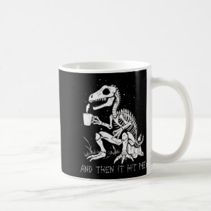 Taza De Café Disfraz de esqueleto de dinosaurio divertido para 
