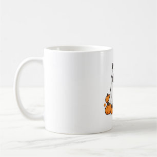 Taza De Café Disfraz de Fantasma de Gato Adorable Arte de Hallo