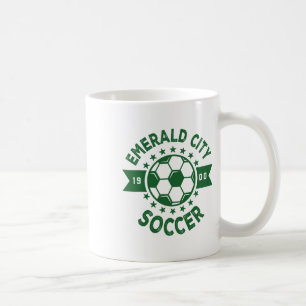 Taza De Café Disfraz de fútbol de la ciudad esmeralda del mago